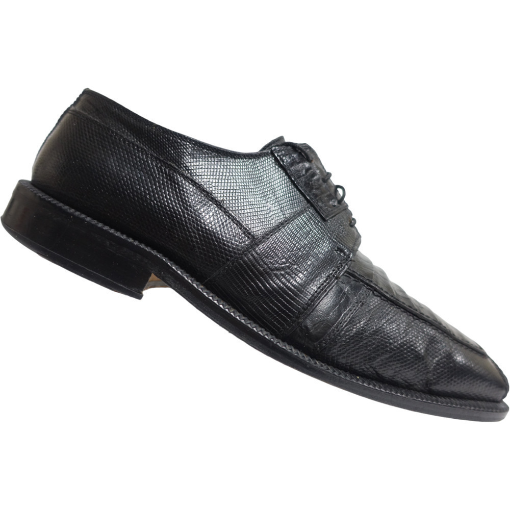 DAVID EDEN Genuine Crocodile Black Square-Toe Dress Shoes10.5M-US/10UK/44EU